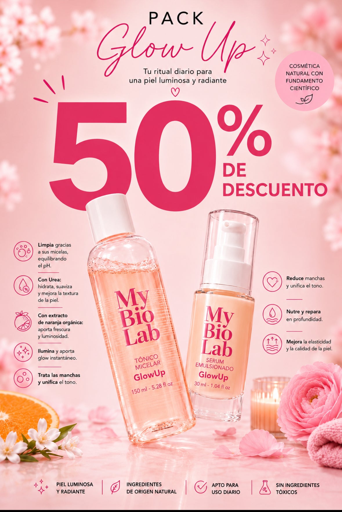 Pack Tónico Glow + Serum Emulsionado