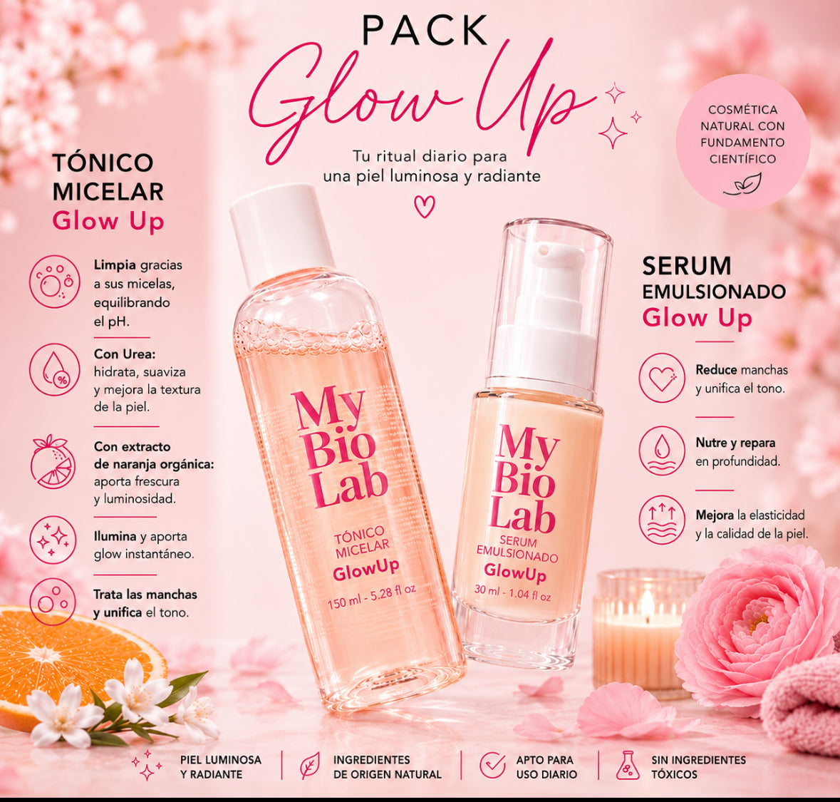 Pack Tónico Glow + Serum Emulsionado