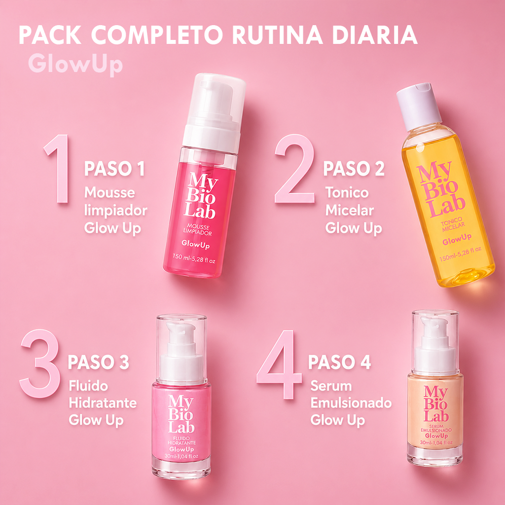 Pack Completo Rutina Diarioa GlowUp